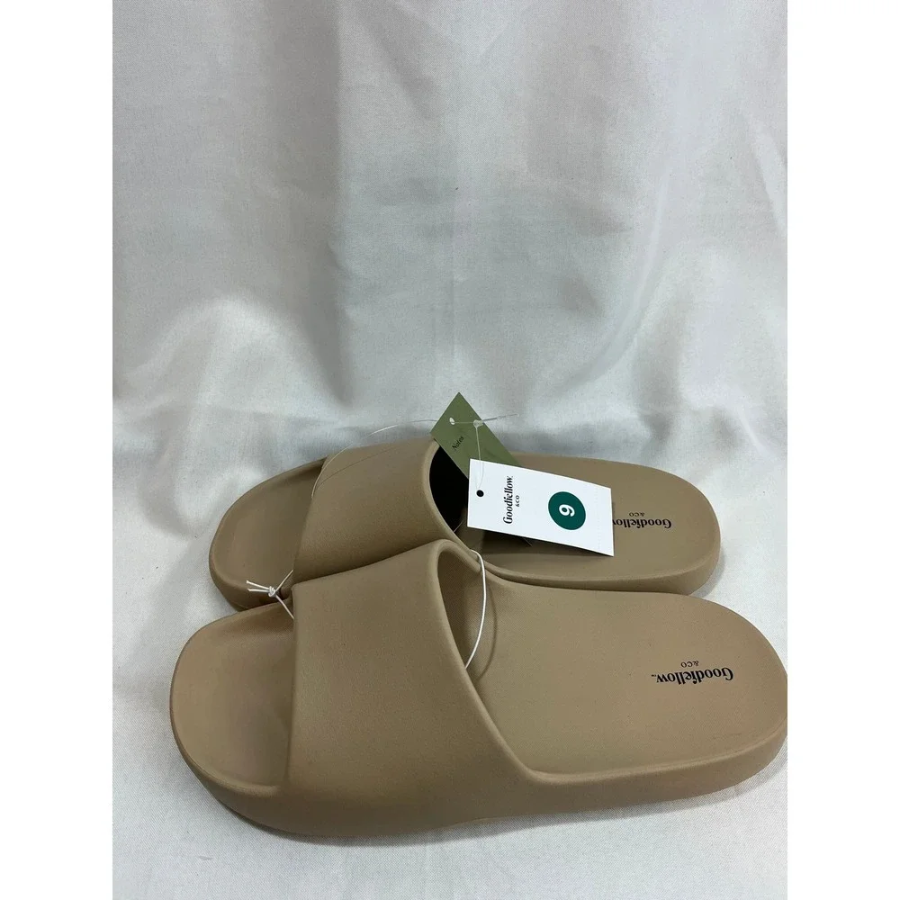 Goodfellow & Co Mens Slide Sandals Tan Beige Size 9 F425071-Q4/22 NWT